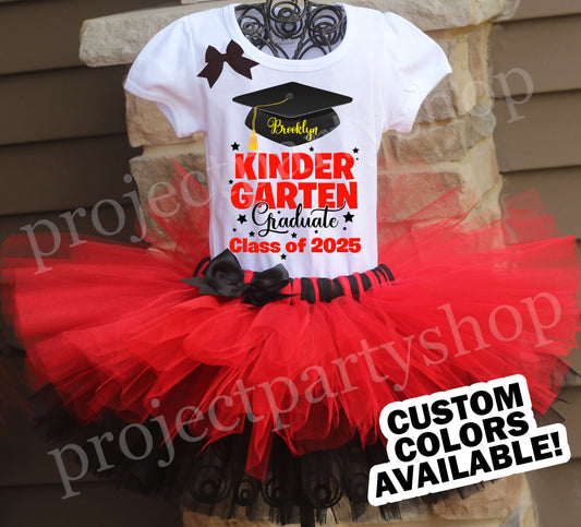 Kindergarten Graduation Tutu Outfit - Custom Colors