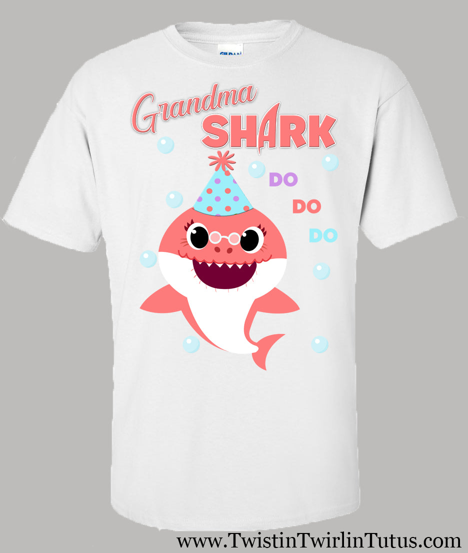 Grandma shark birthday shirt