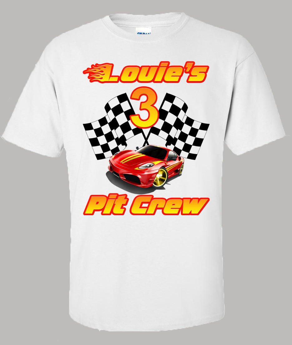 Hot Wheels Pit Crew Birthday shirt