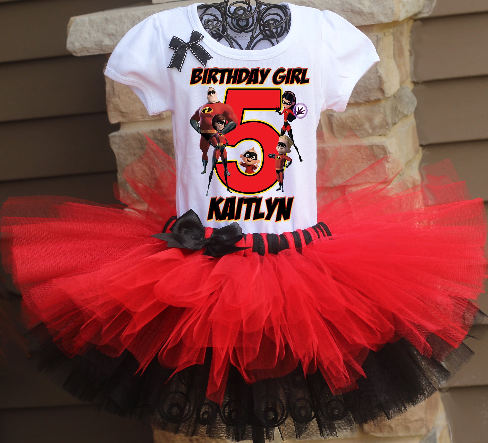 Incredibles birthday tutu outfit