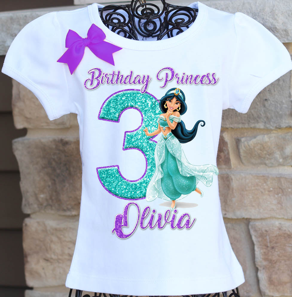 Princess Jasmine birthday shirt