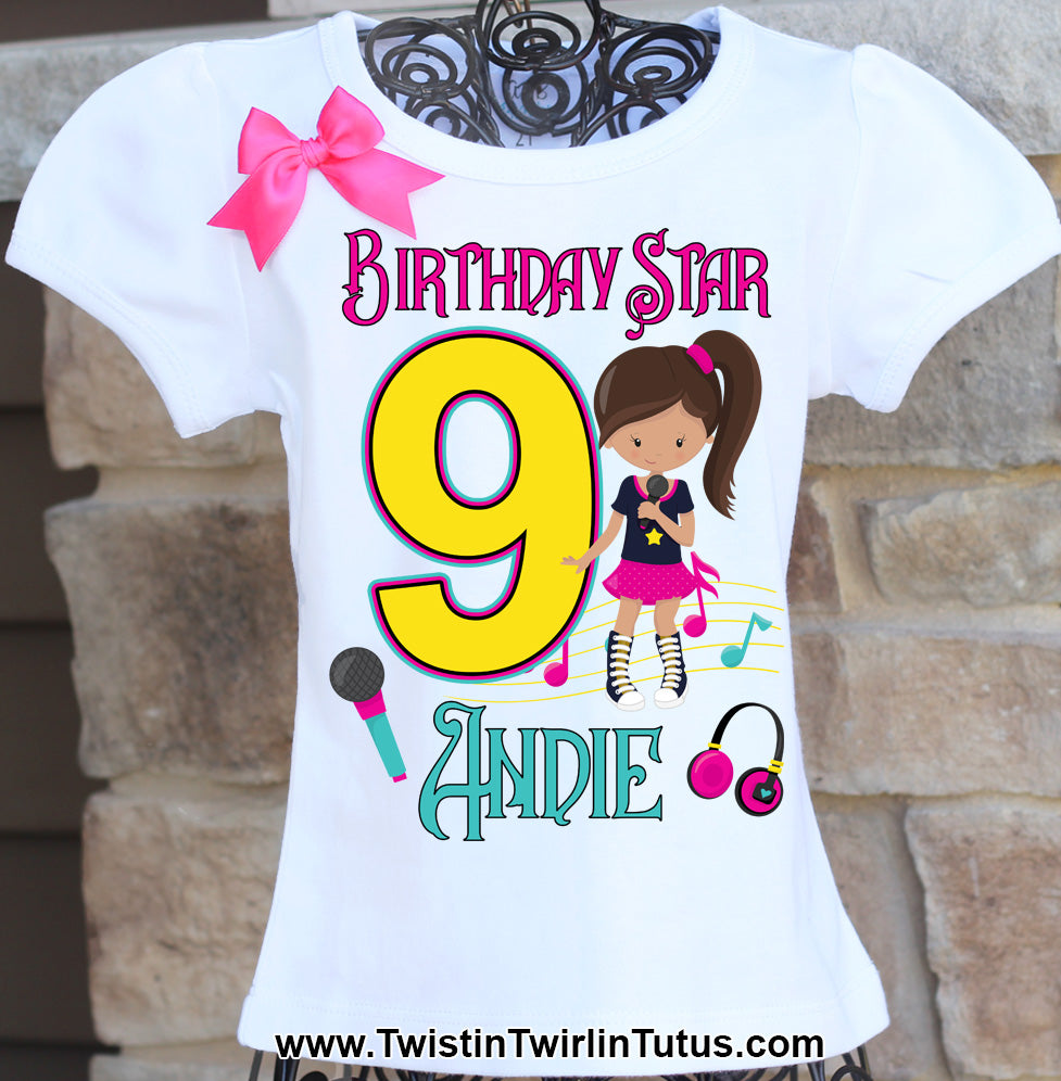 Karaoke birthday shirt
