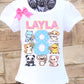 Kawaii animals birthday shirt
