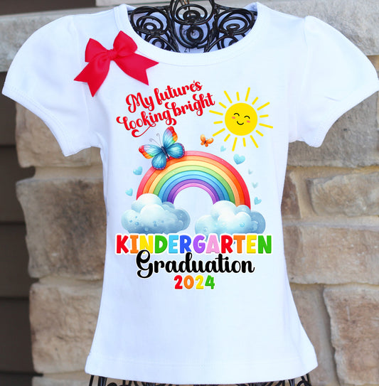 Future is bright kindergarten graduation shirt