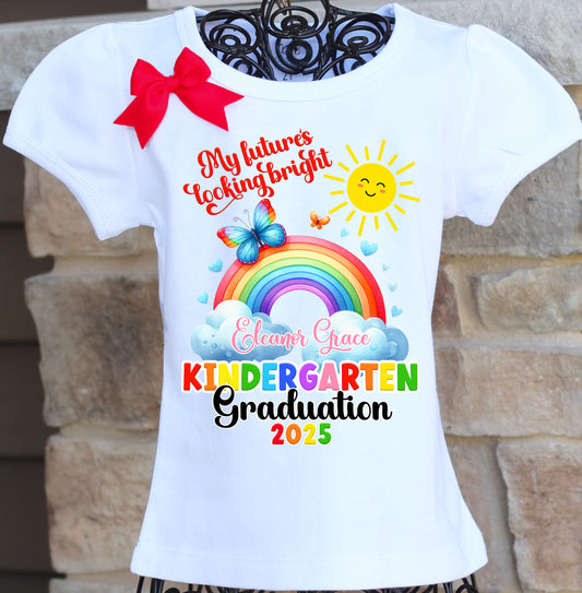 Kindergarten Graduation My Future is Looking Bright Shirt