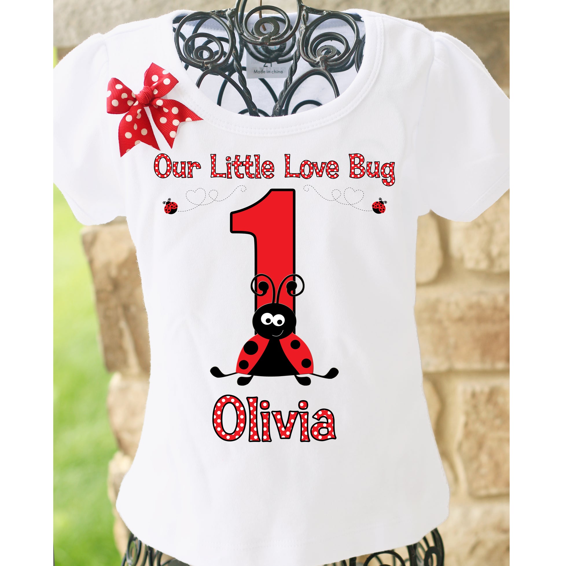Ladybug birthday shirt