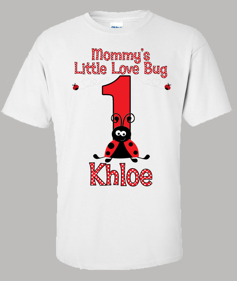 Lady bug Mom birthday shirt