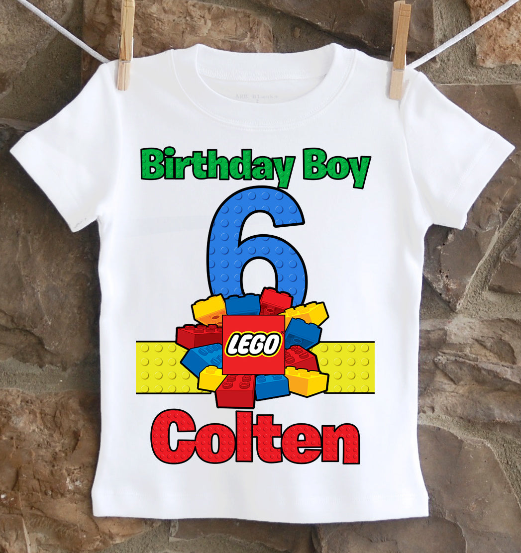 Lego birthday shirt