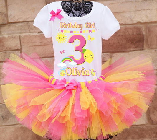 Lemonade birthday tutu outfit