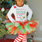 Christmas Tutu Outfit Letter to Santa