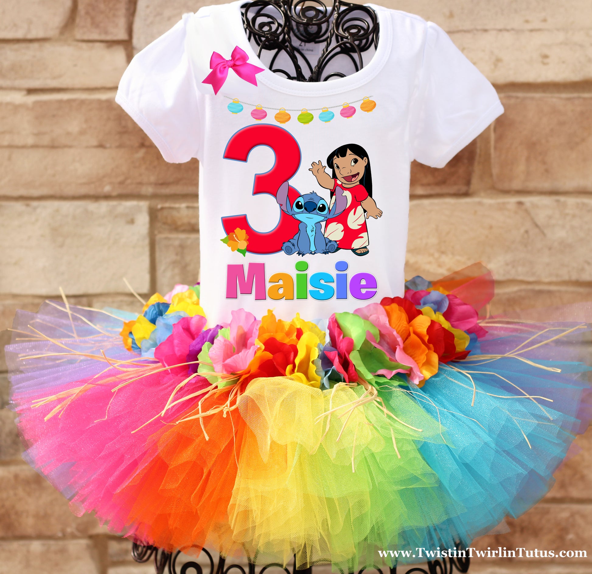 Lilo and Stitch Hawaiian tutu outfit