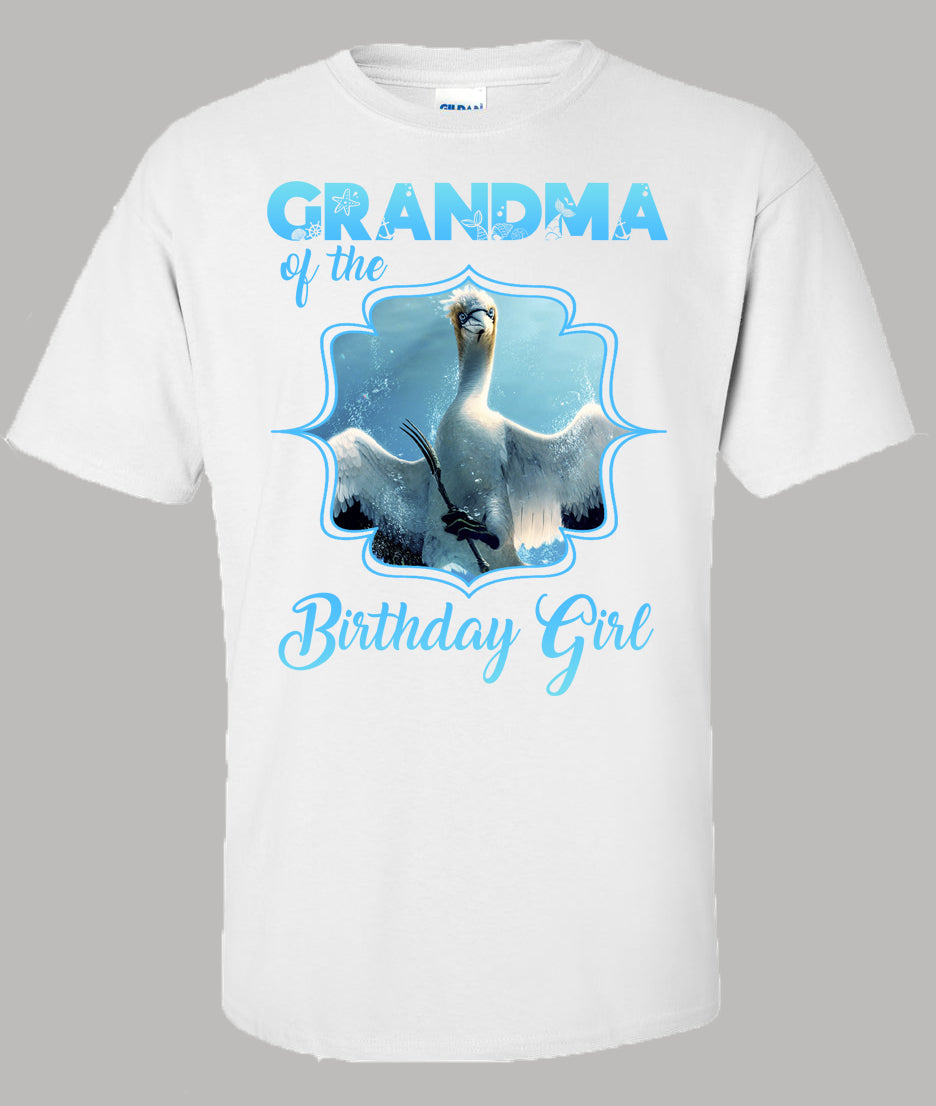 Little mermaid grandma birthday shirt