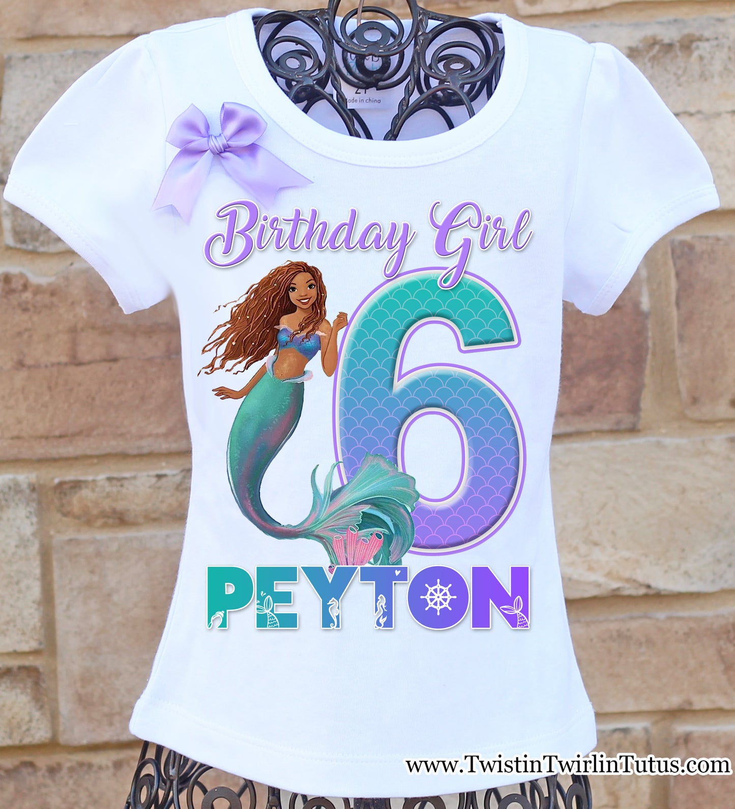Little mermaid live action birthday shirt