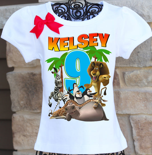 madagascar birthday shirt