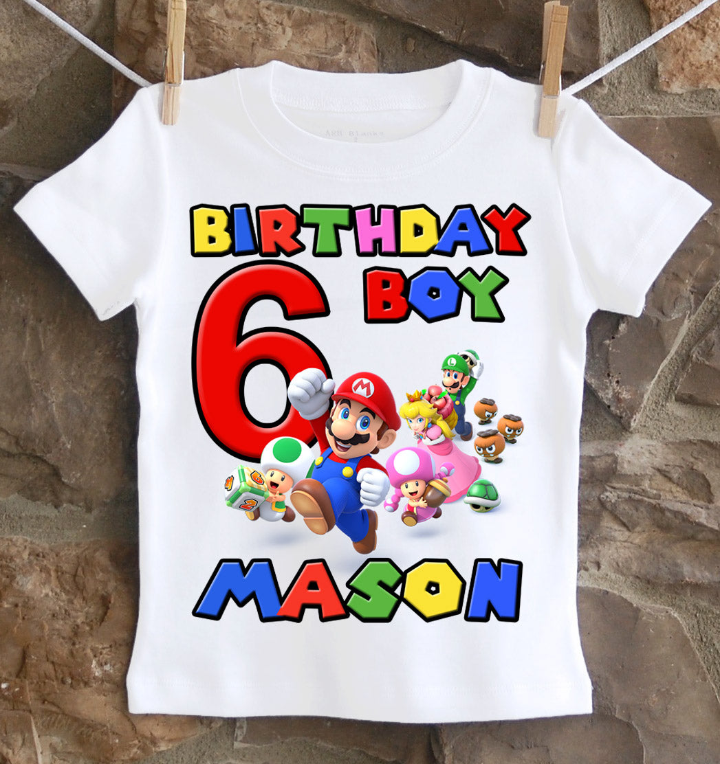 Mario Birthday Boy Shirt