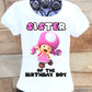 Mario Toadette Sister shirt