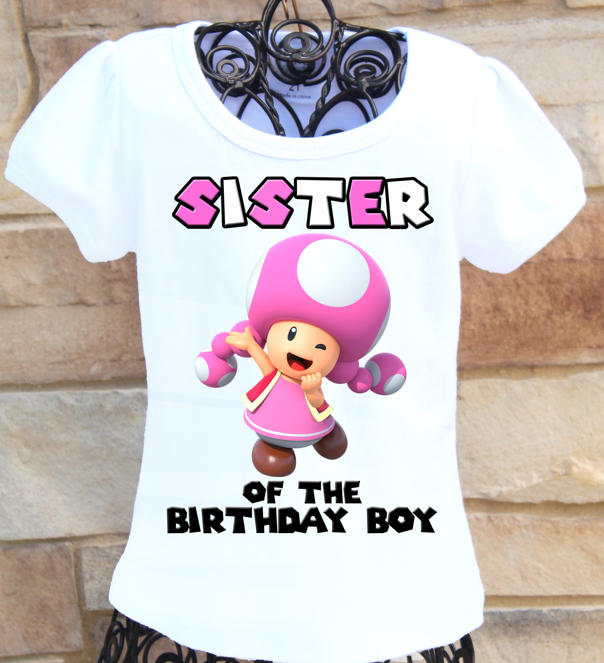 Mario Toadette Sister shirt