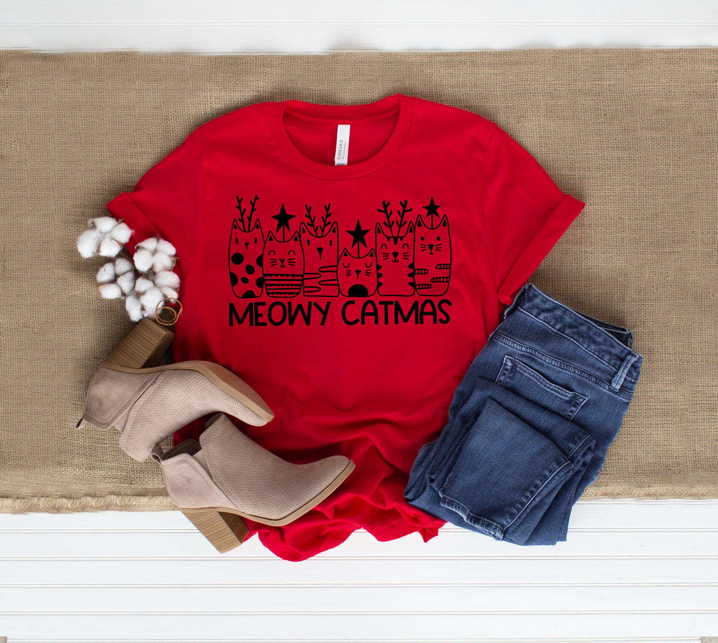 Christmas cat shirt