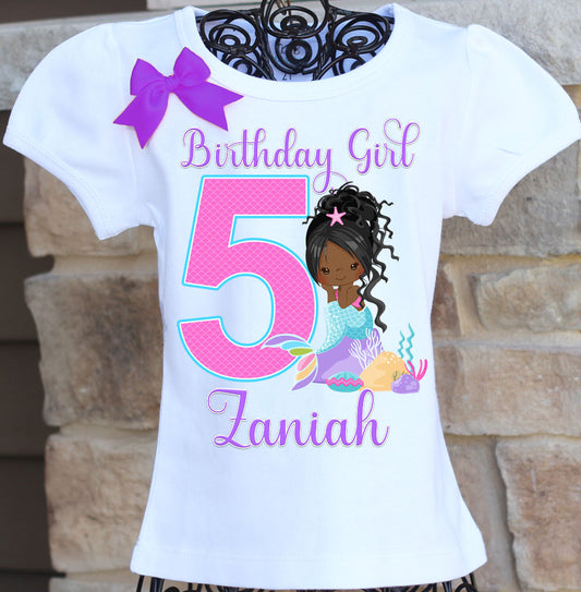 Mermaid Birthday Shirt