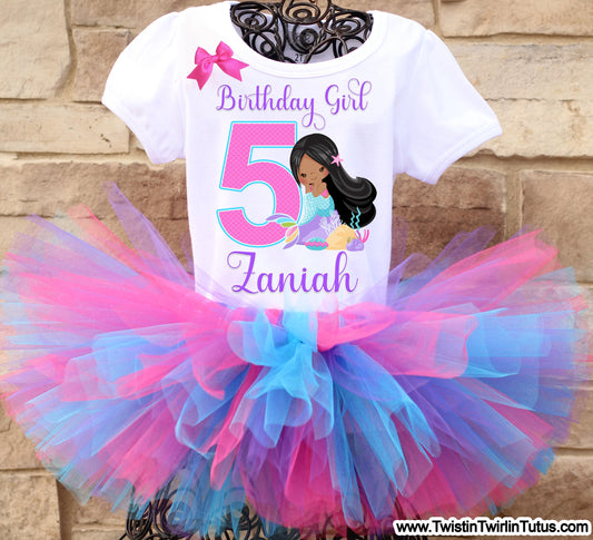 Mermaid Birthday tutu outfits