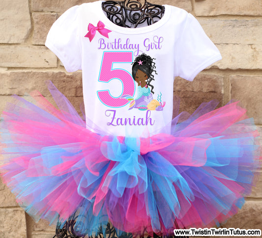 Mermaid Birthday Tutu Outfit