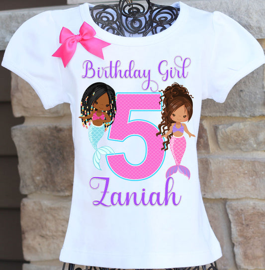 Mermaid Birthday Shirt