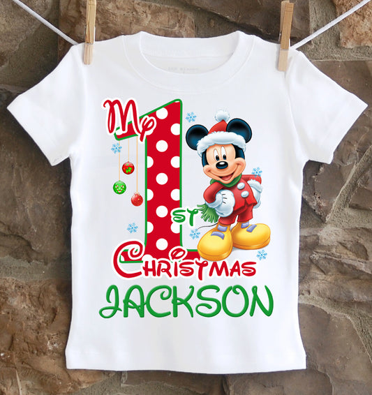 Mickey Mouse First Christmas Shirt