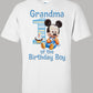 Baby Mickey birthday family shirts