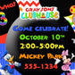 Mickey Mouse Clubhoue birthday invitation