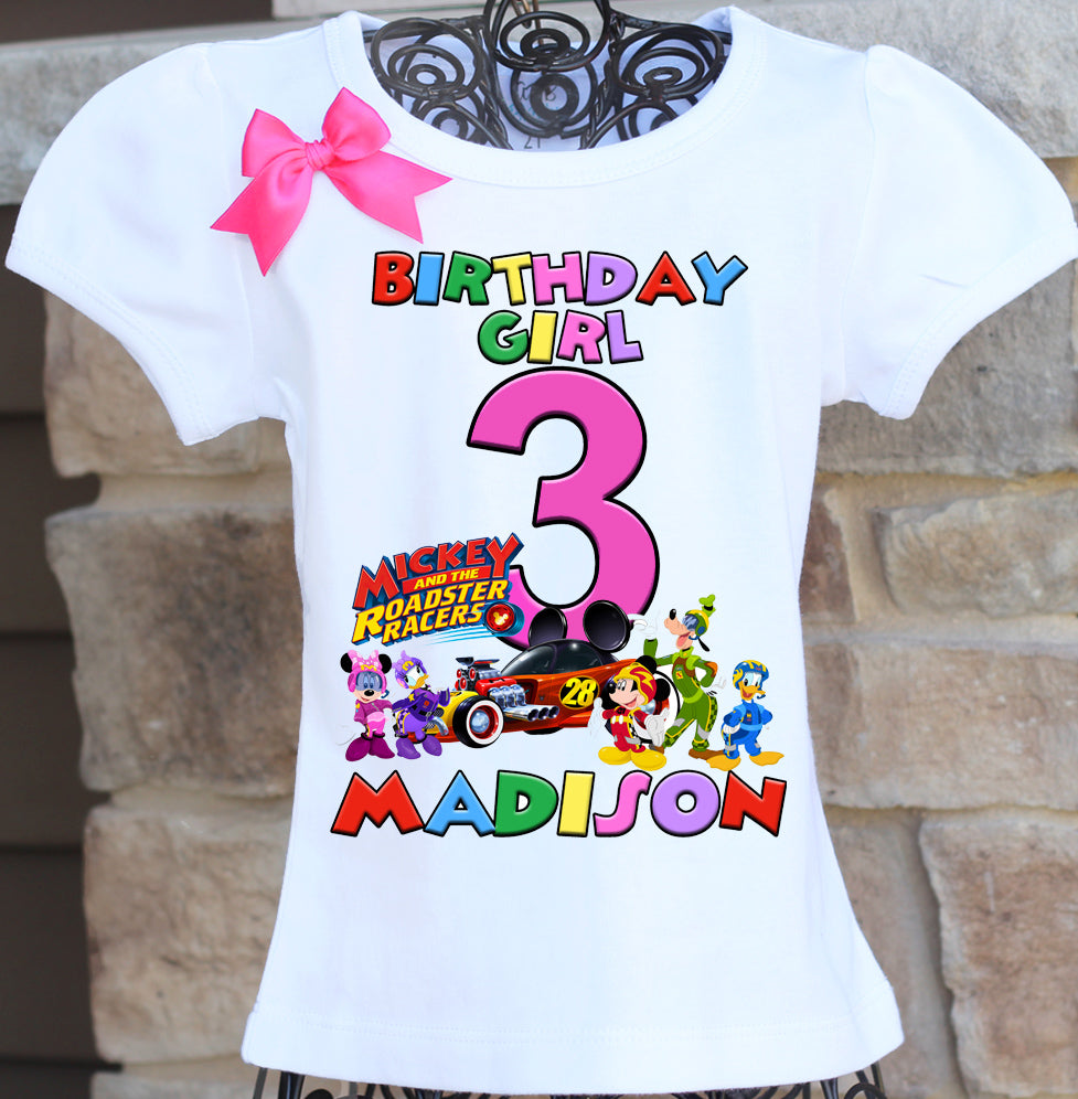 Mickey and the Roadster Racers Birthday Shirt