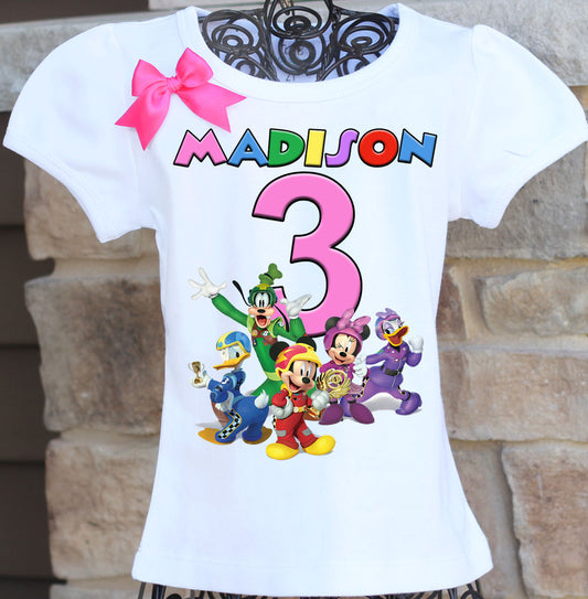 Mickey Roadster Racers birthday shirt