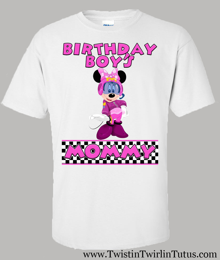 Mickey and the Roadster Racers Mommy Birthday Shirt