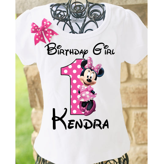 Minnie Mouse Birthday Shirt