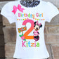 Hawaiian Minnie Mouse Birthday shirt