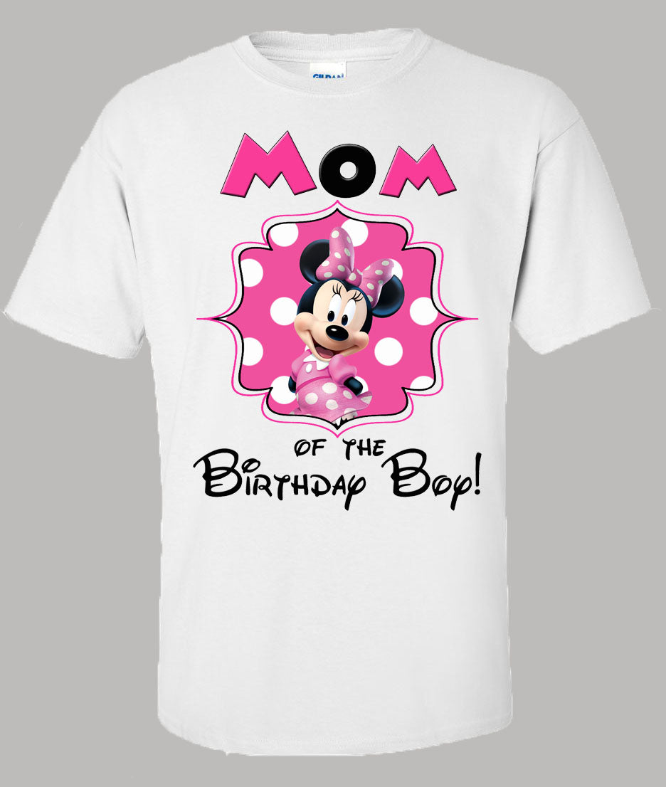 Minnie Mouse mommy birthday shirt