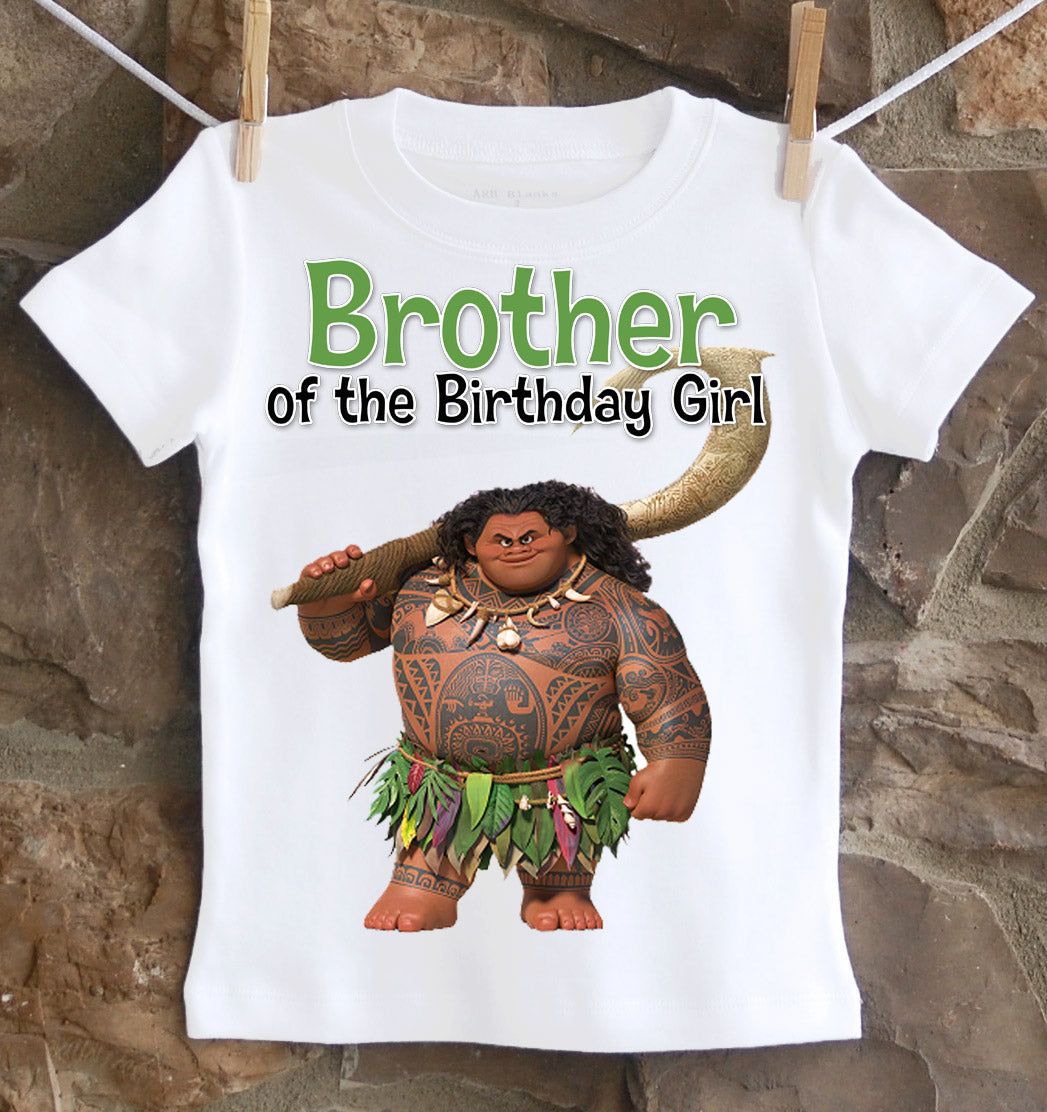 Moana Brother Maui Birthday shirt