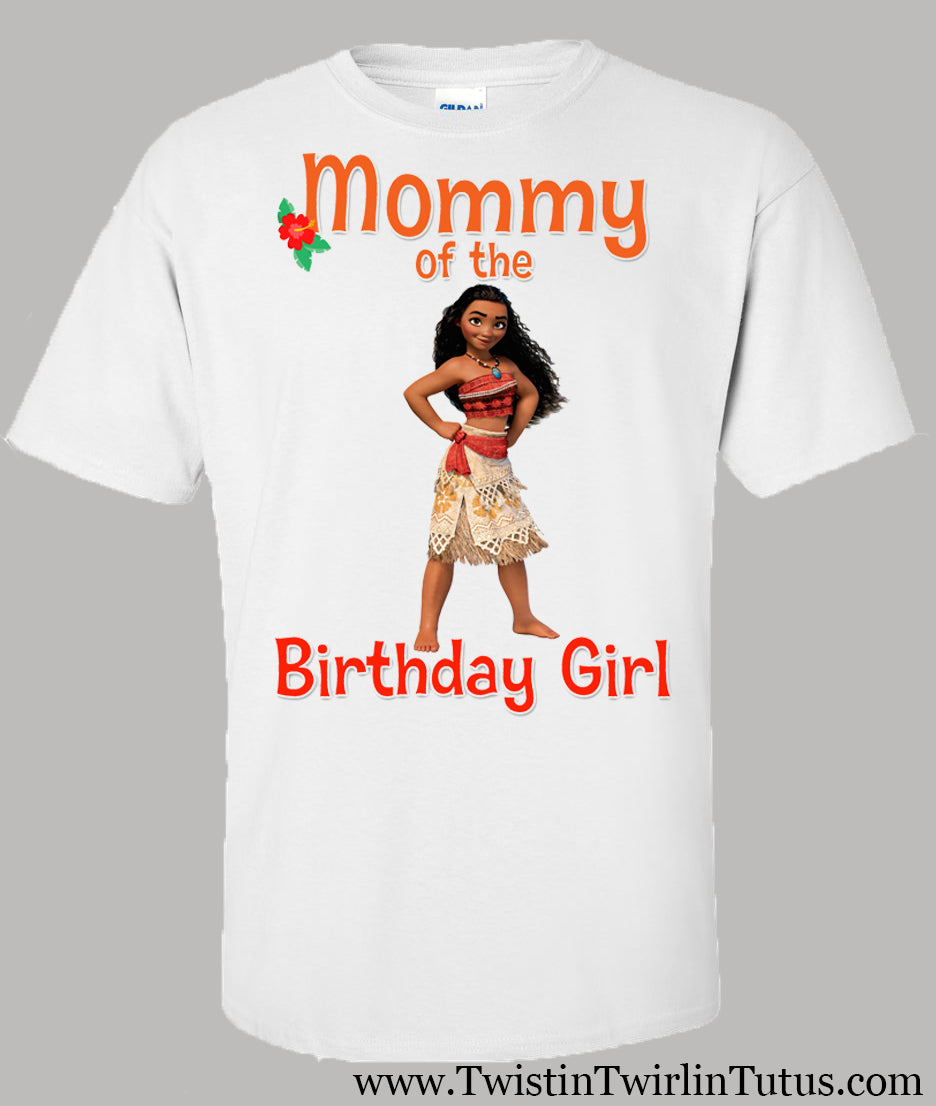 moana mom birthday shirt
