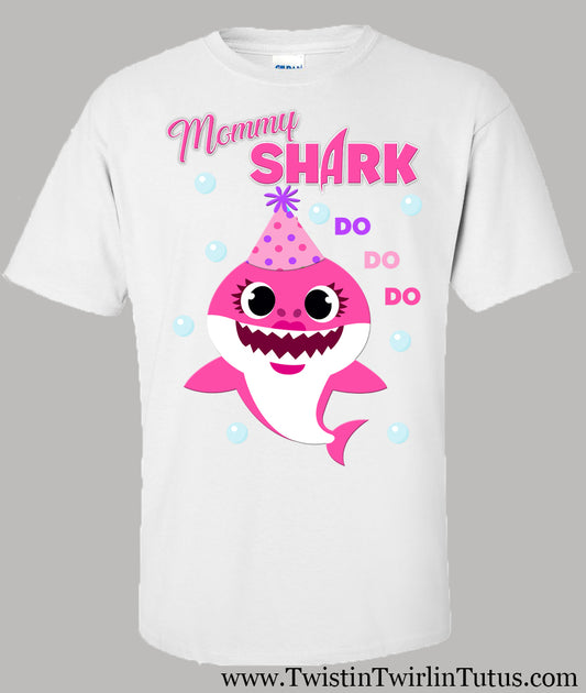 Mommy Shark Birthday Shirt