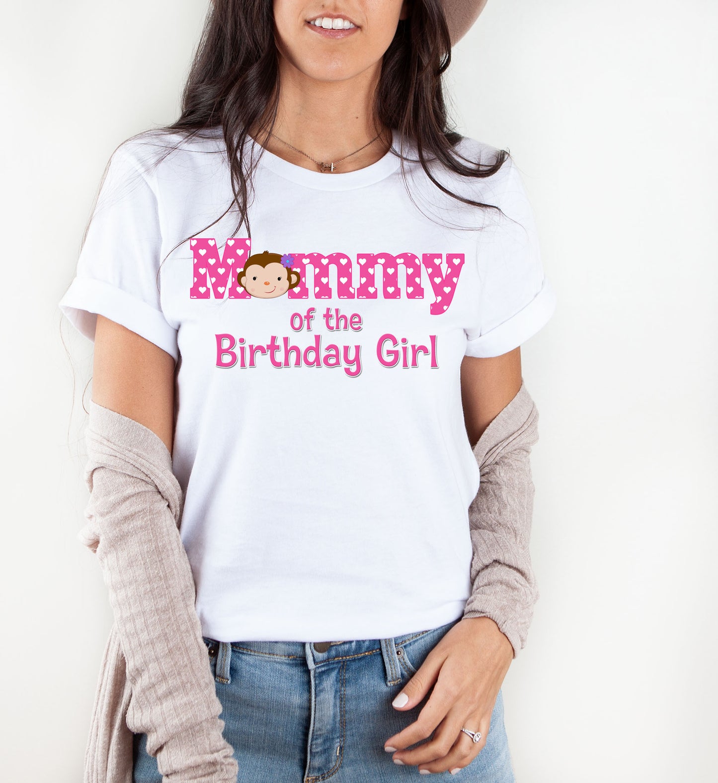 Monkey Mommy Birthday Shirt