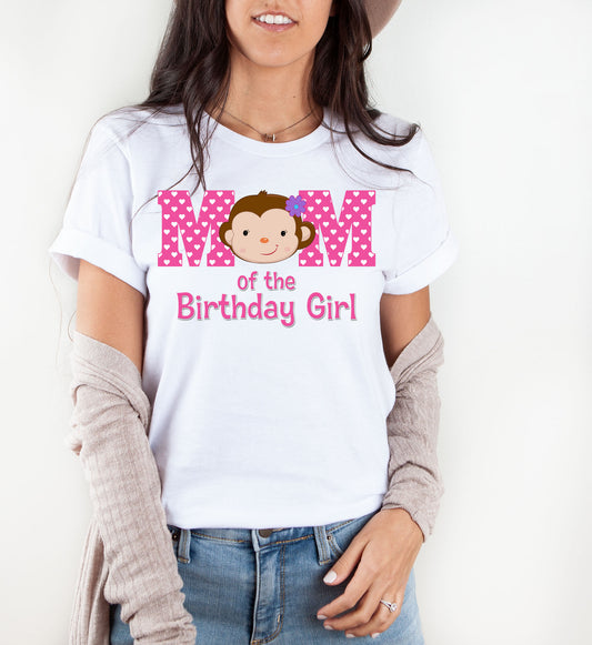 Monkey Mom Birthday shirt