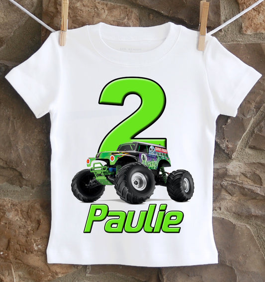 Monster Jam GraveDigger Birthday Shirt