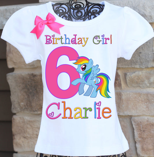 My little pony rainbow dash birthday shirt