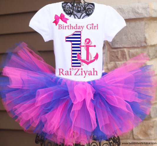 Nautical Birthday tutu outfit
