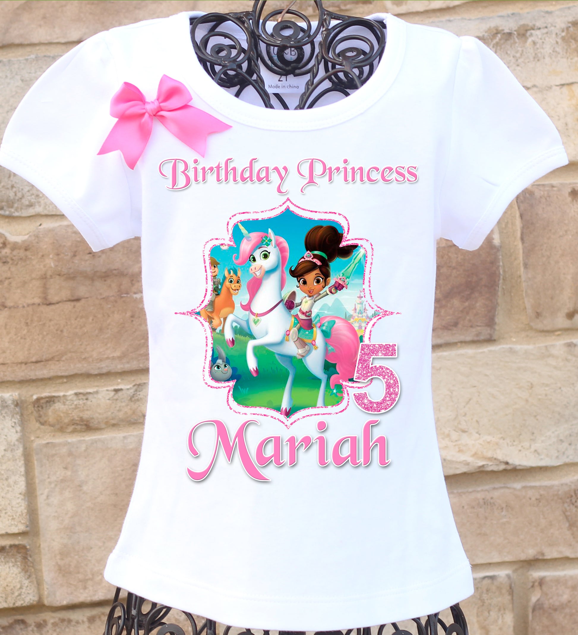 Nella the Princess Knight Birthday Shirt