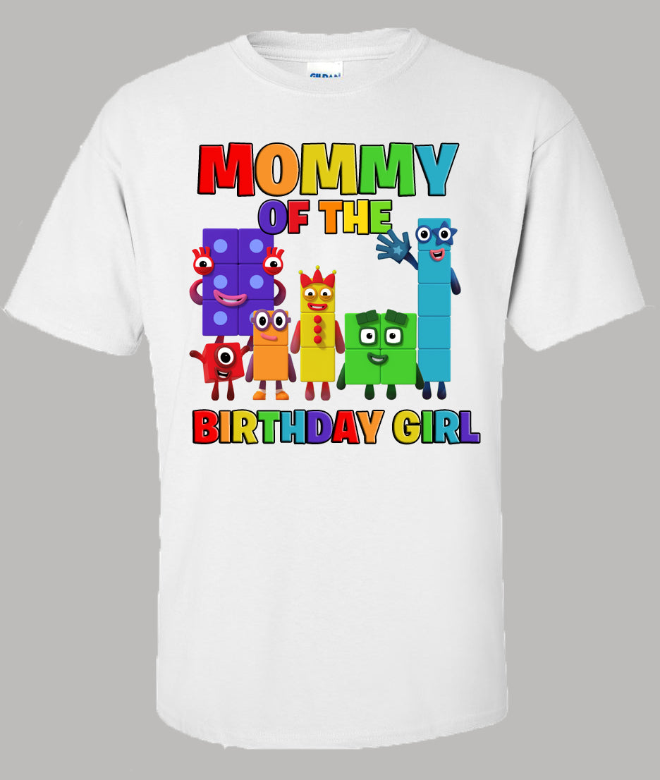Number Block Mommy Shirt