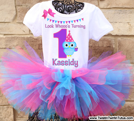 Owl Birthday Tutu Outfit