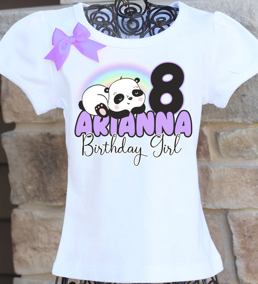 panda birthday shirt