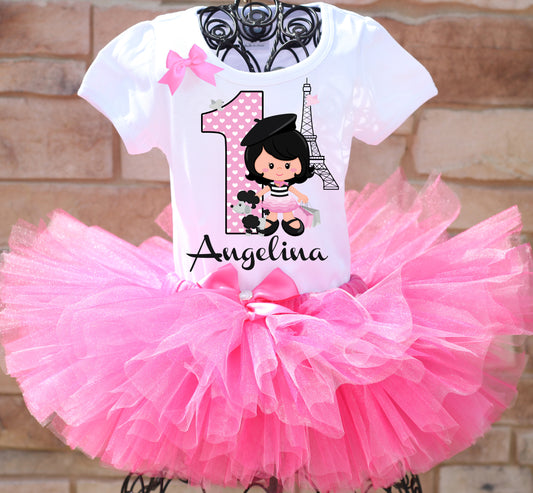 Paris Birthday tutu outfit