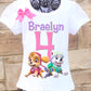 Girls Paw Patrol Birthday Shirt