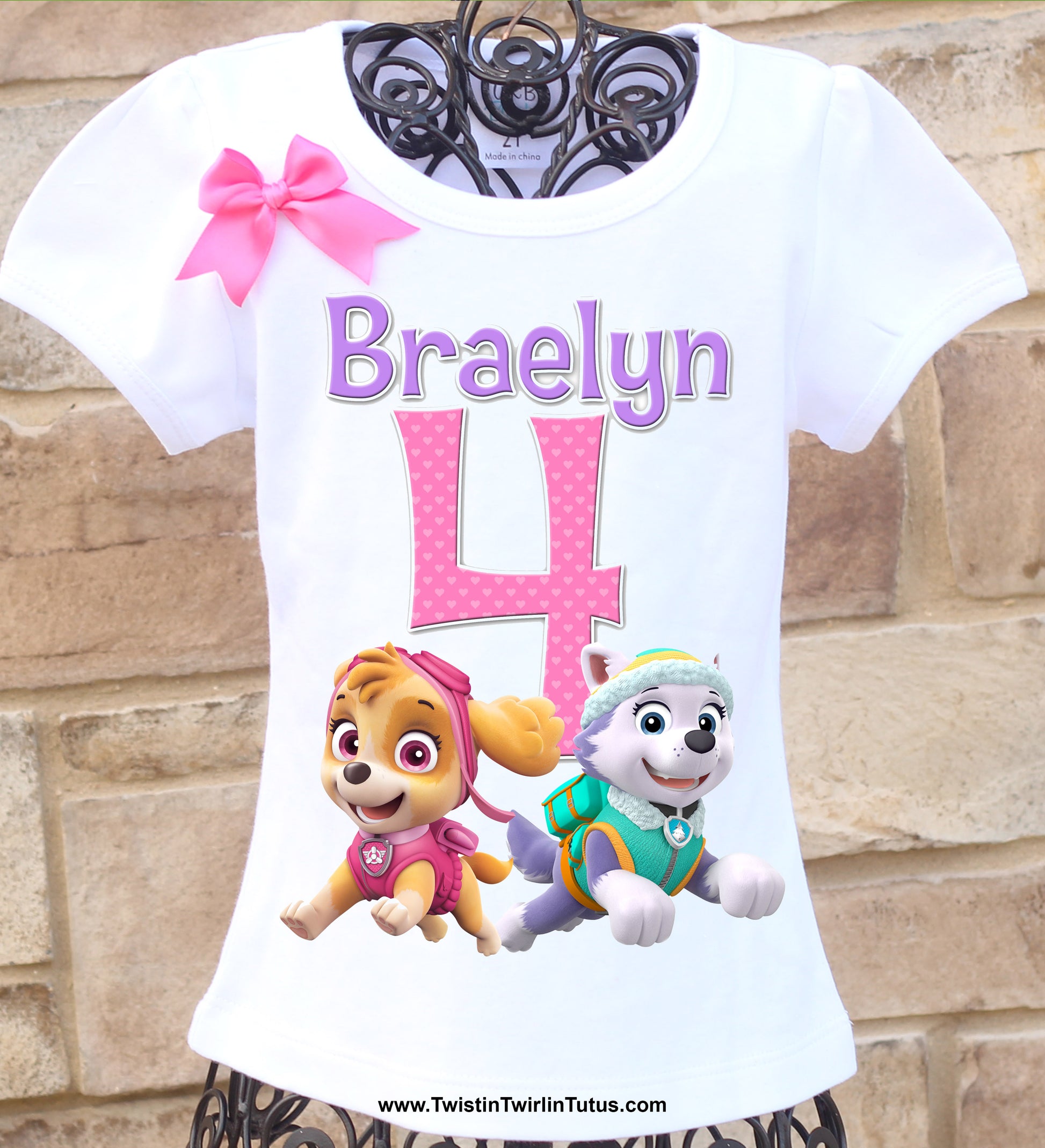 Girls Paw Patrol Birthday Shirt